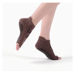 image-MEIKAN Yoga Socks Anti-slip Brown 35-38