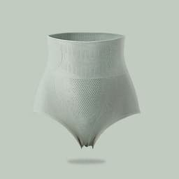 image-High-Waisted Panties Graphene Nylon Honeycomb Tummy Control