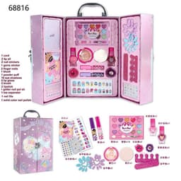 image-Kids Makeup Toy Suitcase - Princess Makeup Set for Girls 7-14 Years Old - Birthday Gift
