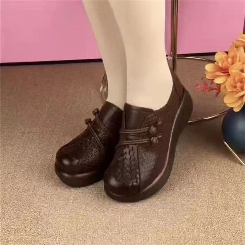 image-Songjing Garden Platform Shoes - Black Super High Heel