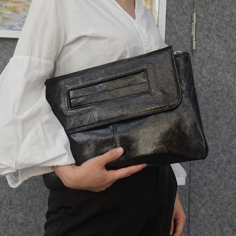 image-Korean version of the simple fashion ladies clutch bag 2023 spring and summer new trendy women's bag one shoulder Messenger bag envelope bag
