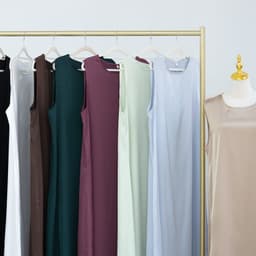 image-Loriya Summer Sleeveless Long Skirt - Macaron Solid