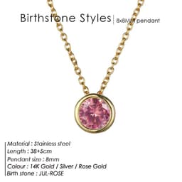 image-JUJIE Rhinestone Necklace - Rose Gold Geometric