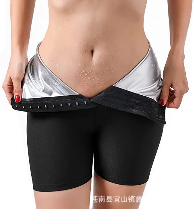 image-High-Waisted Sculpting Shorts - Silver, 4XL/5XL Polyester, Tummy Control