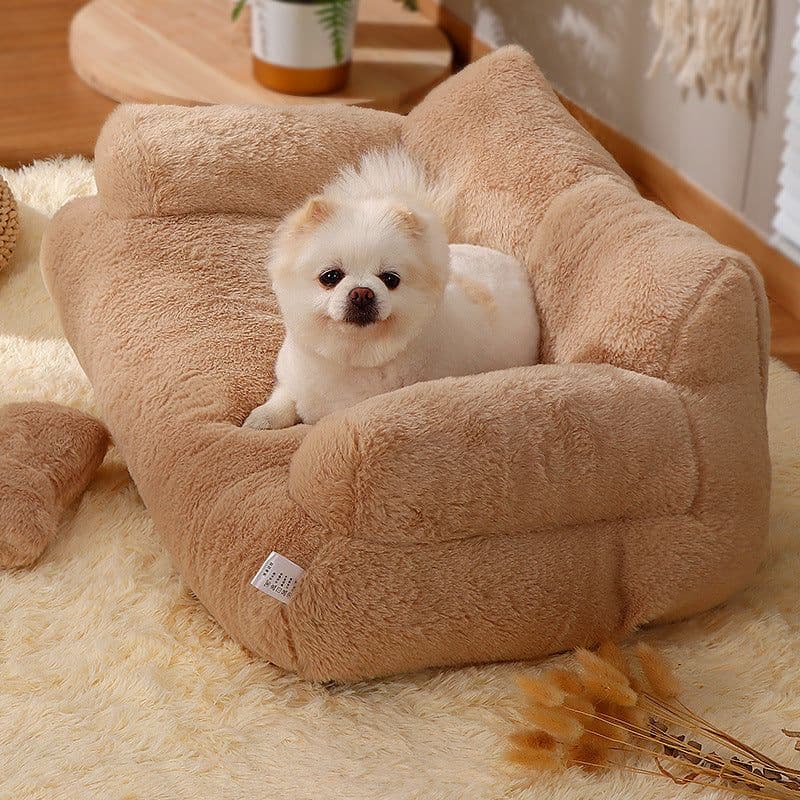 image-LEZIZI XXL Warm Cat Sofa - Flannel Pet Kennel Bed Mat Universal Cat Supplies