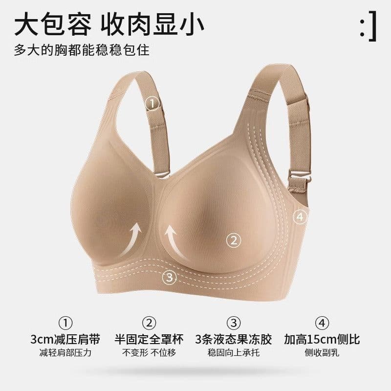 image-Big breasts make you look smaller, bras for women, anti-sagging, full cup, slimming, side breasts, seamless, gathered, ladies bras