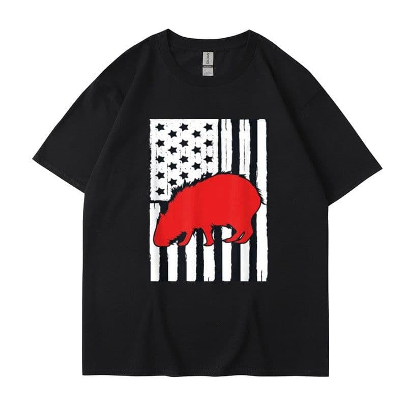 image-Men's Cartoon Anime T-Shirt - Dark Gray XXL