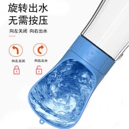 image-Pet Water Cup Outdoor Portable Dog Water Bottle Dog Outing Water Cup Pet Feeder Drinker