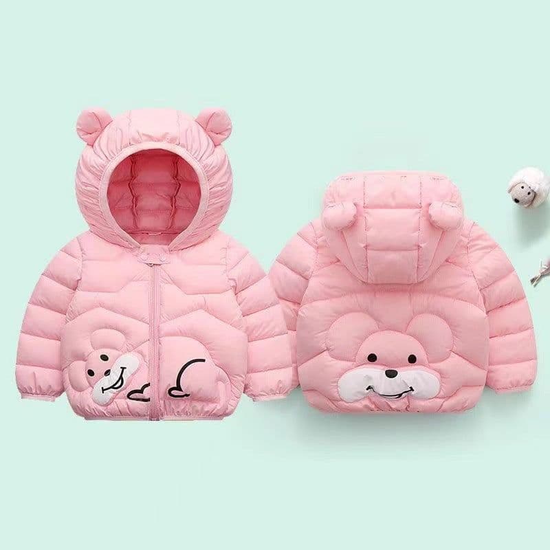 image-Desfan Kids Cartoon Hooded Coat, Thickened, 3-8 Years, Autumn Winter, Unisex