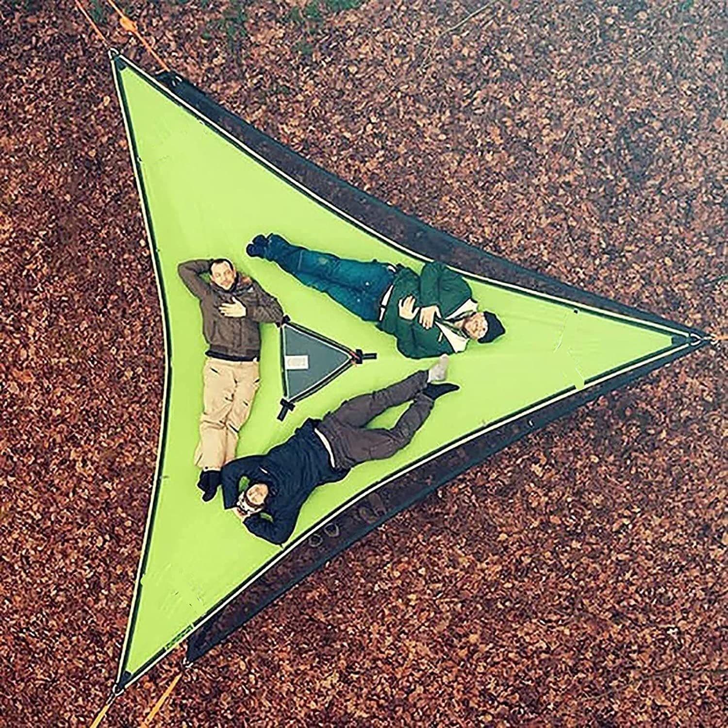 image-Multi-color Hammock with Mosquito Net - Portable Aerial Tent