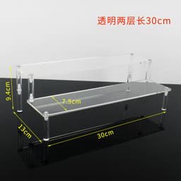 image-Acrylic Ladder Display Rack - Multi-Layer Transparent