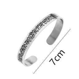 image-Stainless Steel Retro Arabic Bracelet - Unisex Fashion Jewelry 2023