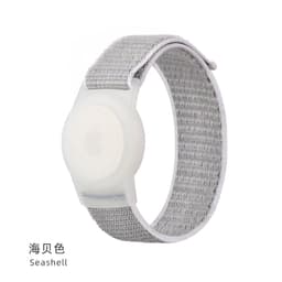 image-Jinlitian AirTag Case Nylon Loop - Powder Sand
