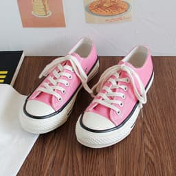 image-Triple vulcanization 1970s classic re-engraved low-cut color canvas shoes female students Korean version 2023 spring board shoes