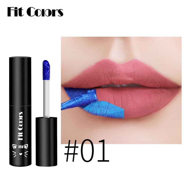 image-Fit Colors Tear Lip Glaze Matte Matte Surface Leaves Base Color Dye Lip Tear Lipstick Not Easy To Take Off Makeup Cross-border