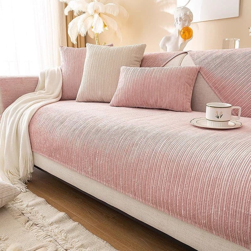 image-Hongyuan Fashion Chenille Sofa Cushion, Green, Universal Cover