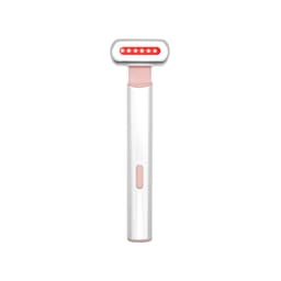 image-Microcurrent Vibration Eye Massager - Pink - Portable Beauty Tool