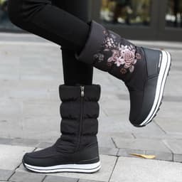 image-cocodog Women's Snow Boots - Black High-Top Winter