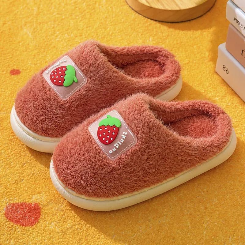 image-Boys' Slippers Cotton Gray 34-35 Toddler Warm