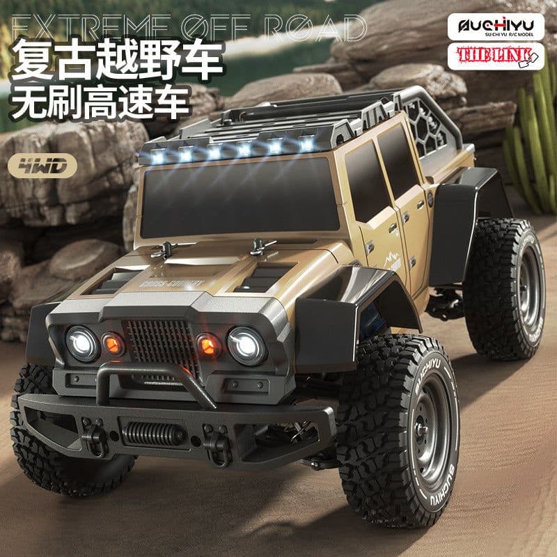 image-Suchiyu 1:16 RC Off-Road Car - Red Remote Control Toy