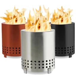 image-Portable Stainless Steel Camping Grill Iron Warmer - Small Outdoor Stove