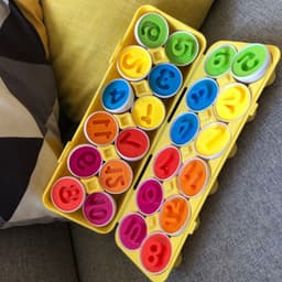 image-Matching Eggs Educational Toy - Shapes Colors Dinosaurs