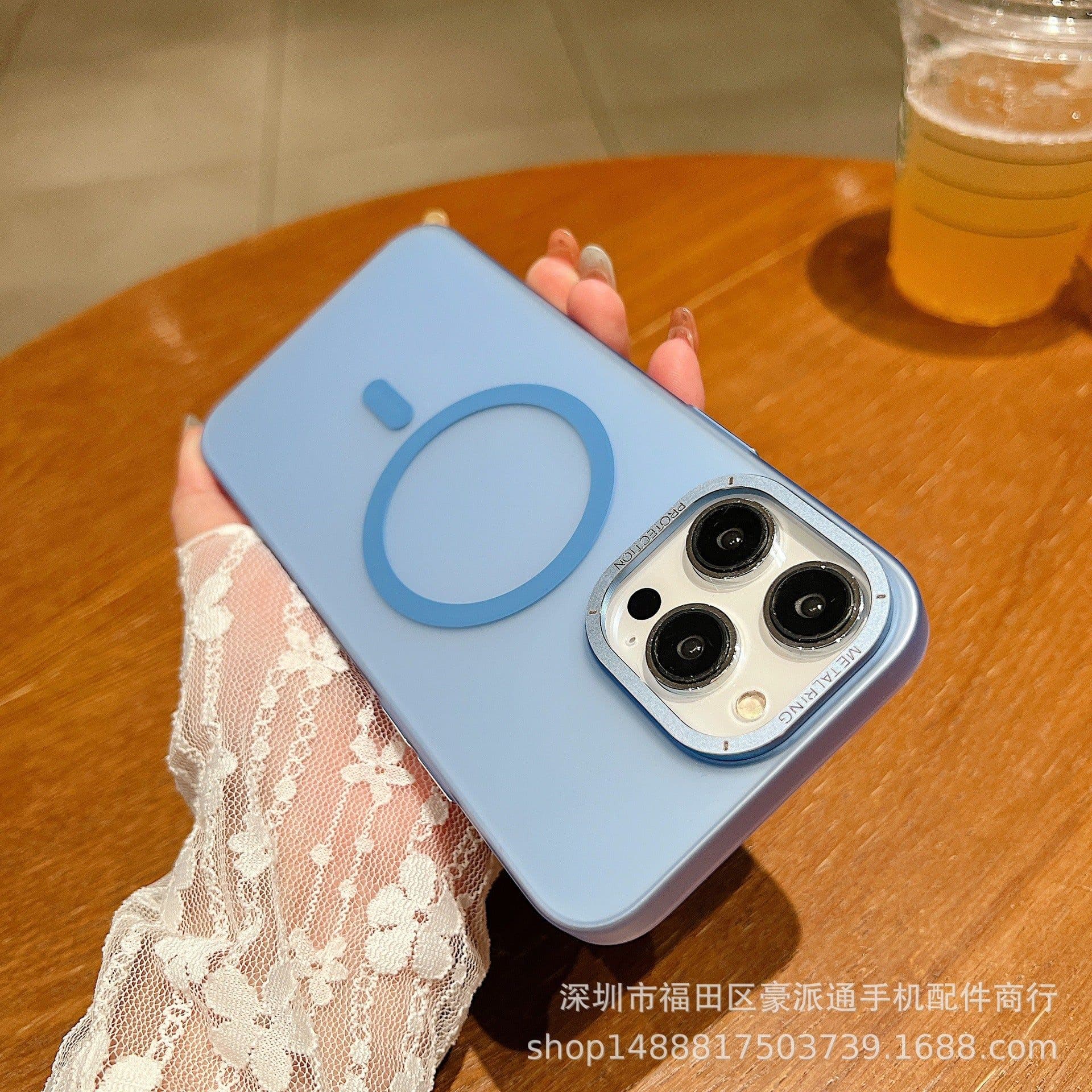 image-Magsafe Frosted Magnetic iPhone Case - Transparent White 11/15 Protection