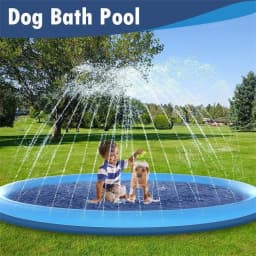 image-Spot Dog Water Spray Pad - 170cm PVC Inflatable