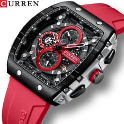 image-Curren 8442 Men's Quartz Sport Watch - Fashionable Six-Pin Design