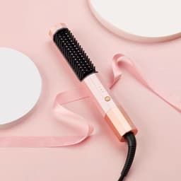 image-Holly Green Hair Straightener Comb - Dual-Use, Adjustable Temp