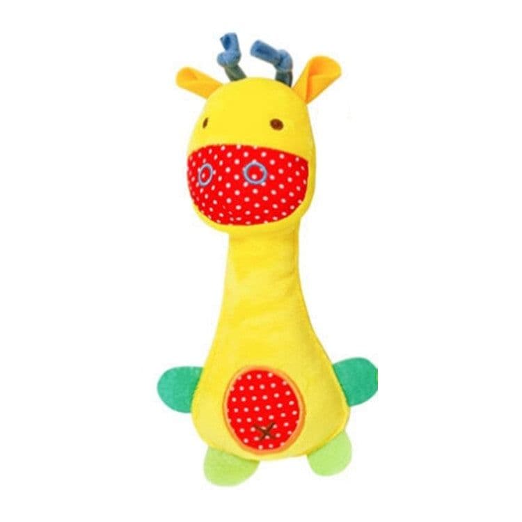 image-SPPH Plush Animal Hand Rattle - Yellow Deer