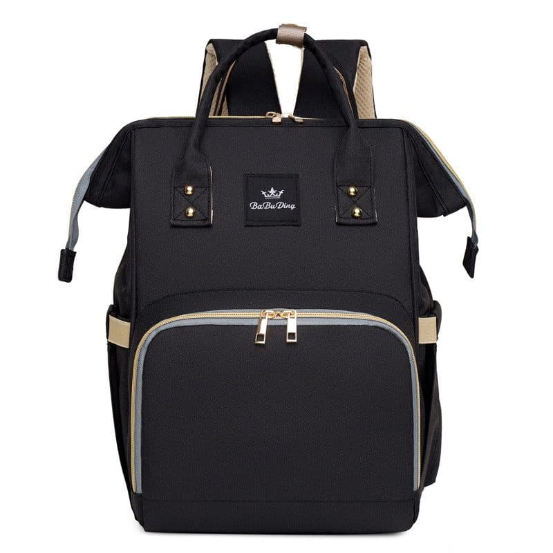 image-Mummy Backpack Large Capacity Grey Oxford Cloth