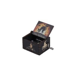 image-Autonomous DIY Wooden Hand Crank Halloween Music Box Carving Kit Gift