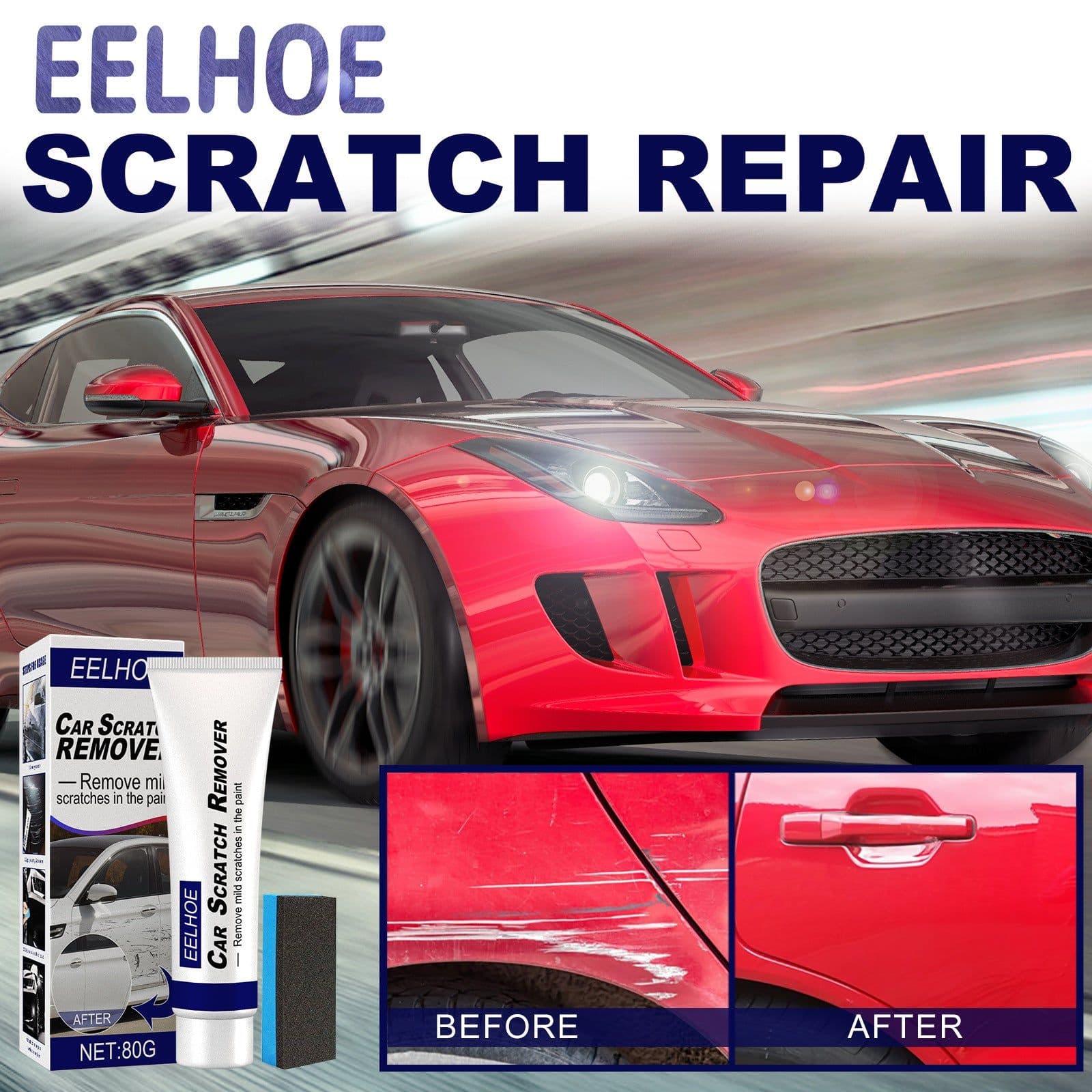 image-EELHOE Car Scratch Repair Wax Polish