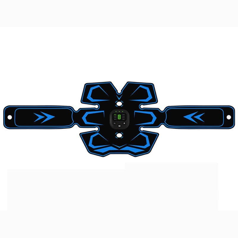 image-Anmer EMS Abdominal Muscle Trainer Belt - Blue, Foldable