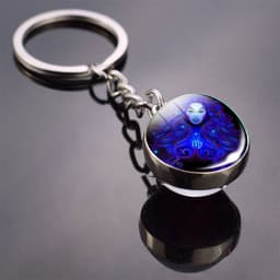 image-Constellation Keychain - Double-sided Glass Ball