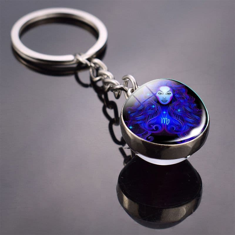image-Constellation Keychain - Double-sided Glass Ball