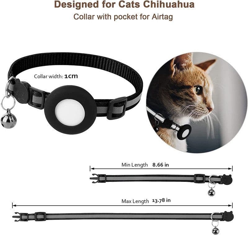 image-Sheng Hongjia Apple Airtag Protective Case Light Green Pet Collar