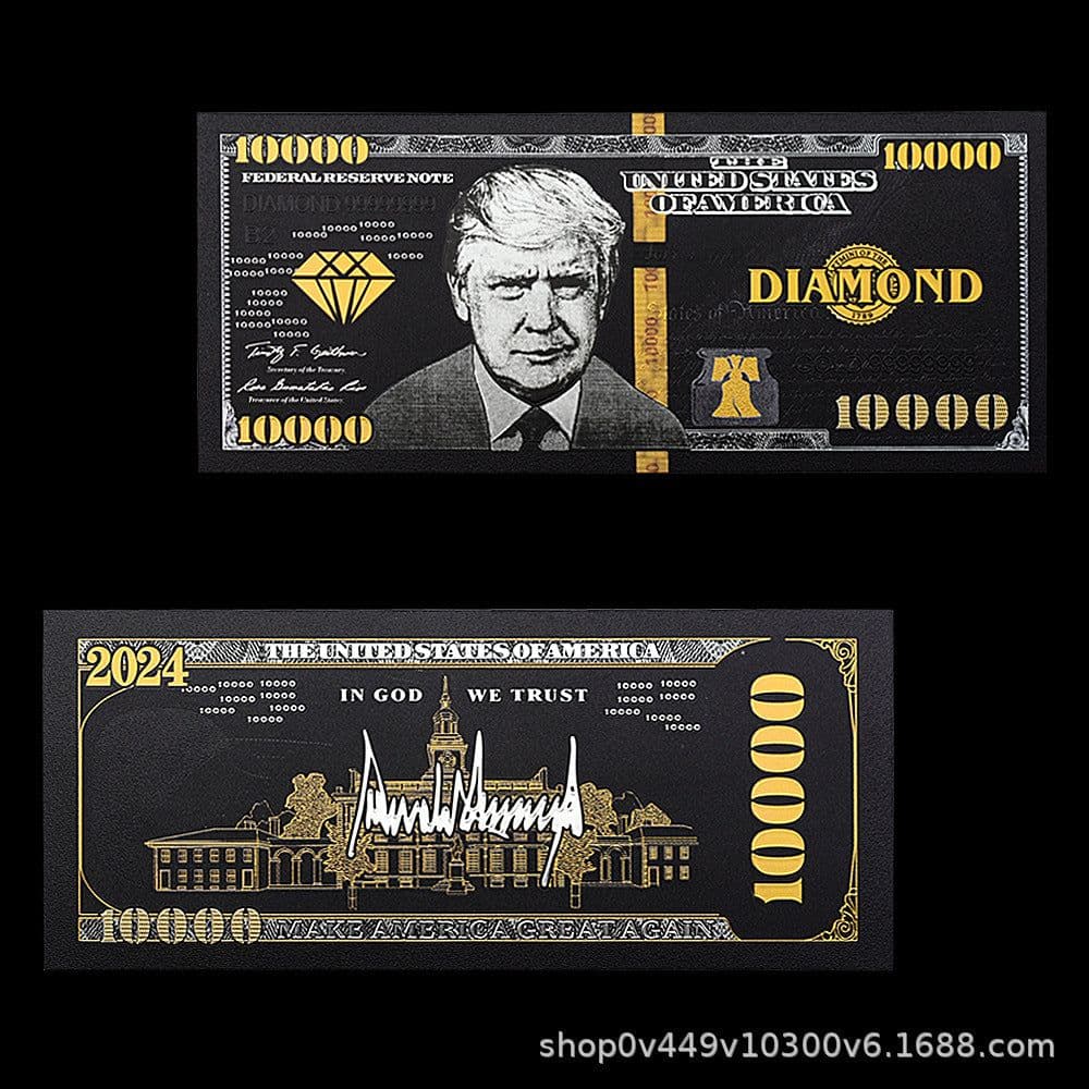 image-US President Trump Gold Foil Card Set Wholesale Commemorative Coins