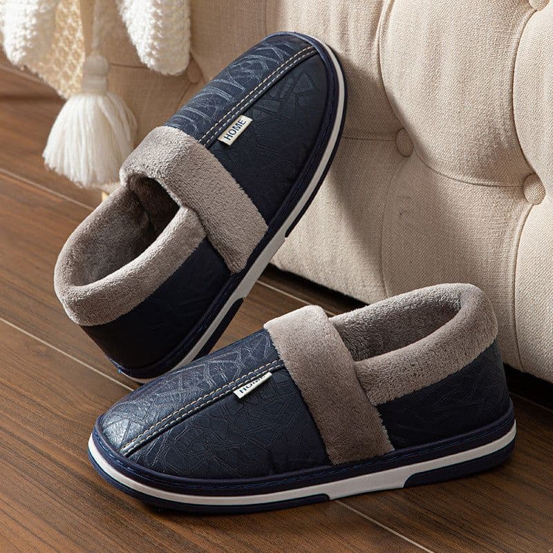 image-Cotton Slippers - Brown Size 50-51 Oversized