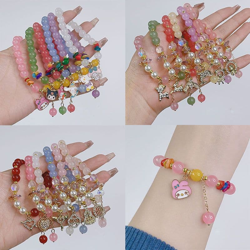 image-Sanrio Glass Bracelet - Dolphin Yellow Cartoon
