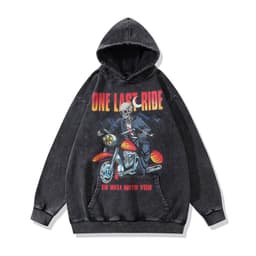 image-Cotton Fleece Hoodie - Kangaroo Pocket Loose Fit XXL