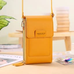 image-2022 new touch screen mobile phone bag female small oblique cute mobile phone small bag fashion wallet vertical section