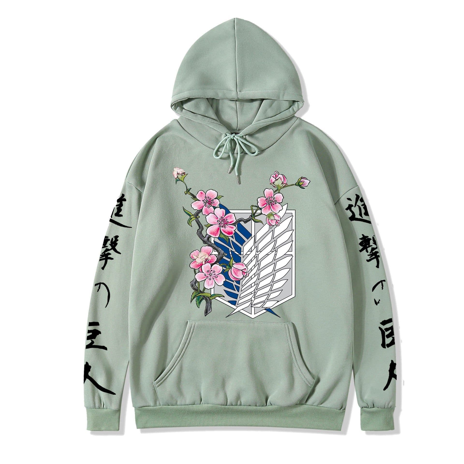 image-2021 couples wear autumn and winter new popular anime attack giant series illustration loose casual hooded sweater women