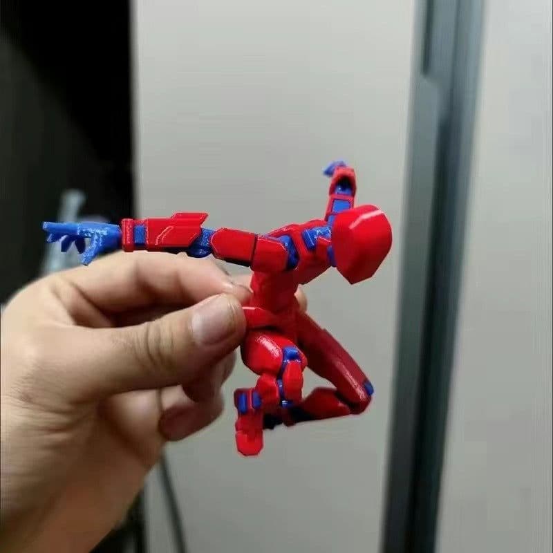 image-YQ 13-14cm 3D Printed Articulated Toy Soldier - Transparent/Purple