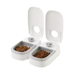 image-Automatic Pet Feeder - Double Bowl Pink