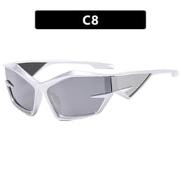 image-Exaggerated futuristic technology Y2K sunglasses 2023 new European and American catwalk sunglasses cross-border heterosexual sunglasses