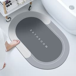 image-Cross-border exclusively for diatom mud soft mats, strong water and moisture absorption mats, toilets, bathrooms, anti-slip mats, quick-drying mats