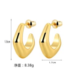 image-French Elegant Earrings - Retro Metal Style
