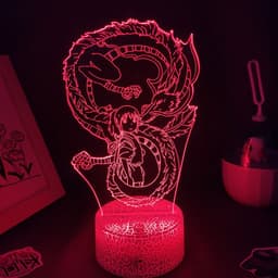 image-3D Night Light USB Touch Remote Control LED Lamp Bedside Gift - Colorful